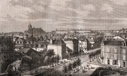 Le Mans - Pays de la Loire - indgravering i "La France illustrée: geografi, historie, statistisk administration" af V.A. Malt-Brown. 1884