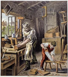 Lederen - i "Magasin for små børn", red. Hachette, nd. omkring 1900