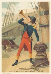 Løjtnant på et skib i 1792