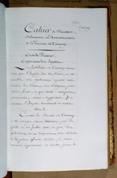 Liste over klager og krav rettet til kong Louis XVI (1754-93) af sognet Taverny, april 1789