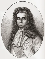 Louis François Marie Le Tellier Marquis af Barbezieux, 1668 1701. Fransk statsmand. Fra Les Heures Libres udgivet 1908.