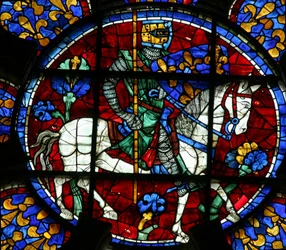 Ludvig VIII som ridder til hest, (w107)