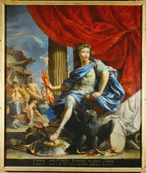 Ludvig XIV som Jupiter, erobrer af Fronde