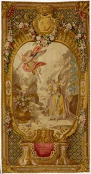 Louis XV Gobelins gobelin fra serien "Scenes d"Opera, de Tragedie et de Comedie", fra den anden vævning 1761-64
