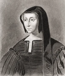 Louise af Savoyen, hertuginde af Angoulême (1476-1531) og regent af Frankrig (radering)
