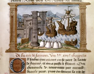 MARCO POLO: Illustration af "Marco Polos bog".