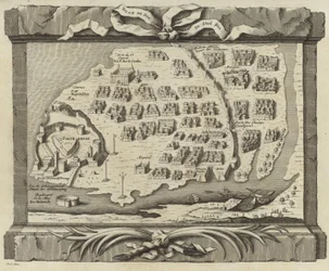 Kort over øen Diu