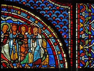 Mary Magdalene-vinduet: Maria fortæller disciplene om opstandelsen (w46)