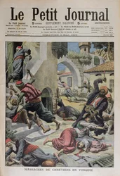 Massakre på kristne i Tyrkiet, forsideillustration fra Le Petit Journal 2. maj 1909