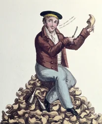 Mathurin Bruneau (1784-1825) prætendent for Frankrigs trone som kong Louis XVII, ca. 1818 (farvestik)