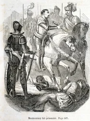 Montmorency taget til fange i Pavie (1525) - i "Histoire de France" af L.-P. Anquetil