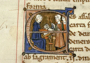 Ms.41 f.82v Betalende skat, fra Livre Juratiore dAgen