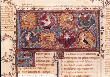 Ms 1044 f.16 Metamorphoses, fra Ovid Moralise skrevet af Chretien Legouais