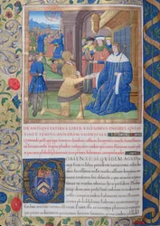 Fru 1581 f. 897v Illustration fra Bog XX (Fra Prokurator Fadus til Florus), Kapitel 1 af Jødernes Antiquities (Antiquitates Judaicae) af Flavius Josephus - Hvordan efter Agrippas død,