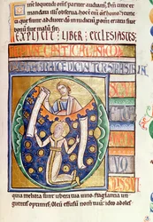 Ms 1 fol.235 Prædikerens Bog, fra Souvigny-bibelen