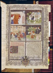 Ms 3479 t.1 f.1 Historien om Lancelot og jagten på den hellige gral, fra Livre de Messire Lancelot du Lac