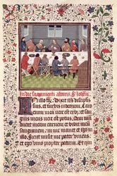 Ms 370 fol.184 Den sidste nadver