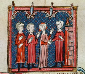 Ms 372 fol.6v Utugt og forbrydelse begået af en præst, fra 