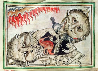 Ms 422 f.95v Helvede