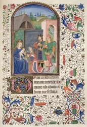 Ms Euing 4 f.49r De Vise Mænd, fra Glasgow Hours