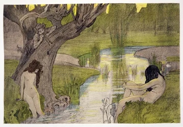Nymphs Bathing, fra LEstampe Moderne, udgivet Paris 1897-99