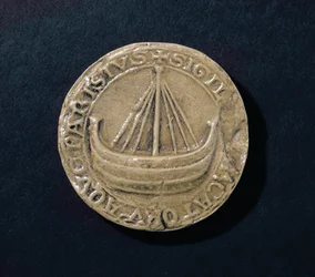 Et af de ældste overlevende segl fra byen Paris, ca. 1210 (voks)
