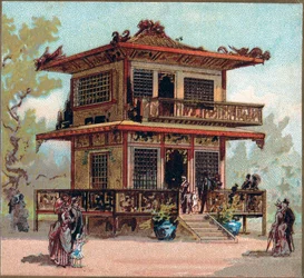 Paris. Verdensudstilling fra 1889: Japan-pavillonen.