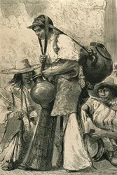 Bønder i Mexico City, 1860