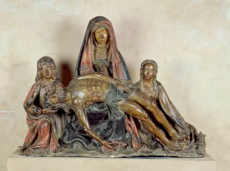 Pieta (malet træ)