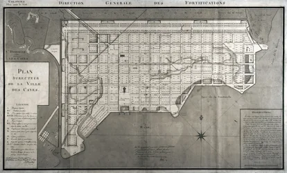 Masterplan for byen Les Cayes, 1789