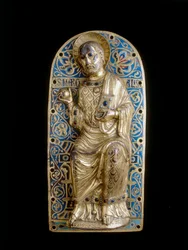 Plaque med Saint martial fra Limosina-fabrikant