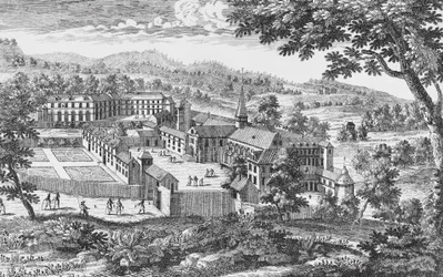 Port-Royal-des-Champs Abbey, gravering, Frankrig