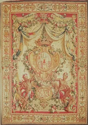 Portiere med våbenskjold af Louis-Antoine de Pardaillan de Gondrin, hertug af Antin, Gobelins fabrik, 1708-36