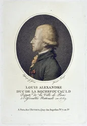 Portræt Louis Alexandre de la Rochefoucauld, hertug af Enville (D