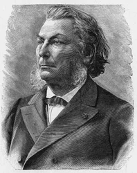 Portræt af admiral Mouchez (1821 - 1892) - i "" Album of Science; berømte lærde; Store opdagelser””” 1896.