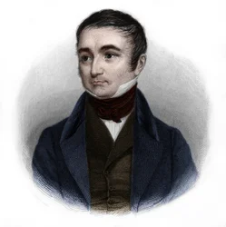 Portræt af Adolphe Thiers (1797-1877), fransk politiker og historiker. i "" Book of Speakers" af Louis de Cormenin Timon. 1842. Privat samling.