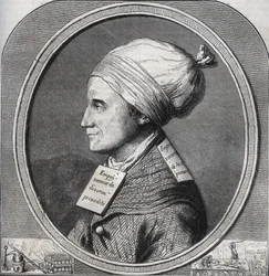 Portræt af Antoine-Francois (Antoine Francois) Desrues (1744-1777) Fransk forgiftningsmand - Indgravering i "" Causes celebres de tous les peuple"" af Armand Fouquier (1817-18?) 1858-1867 - privat samling