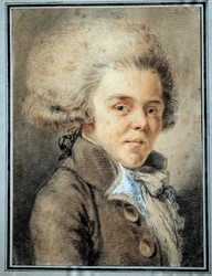 Portræt af Antoine de Rivarol (1753-1801) fransk polemist og forfatter Akvarel af den franske skole
