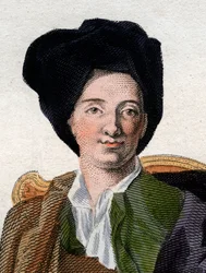 Portræt af Bernard Le Bouyer (Le Bovier) de Fontenelle (1657-1757), fransk forfatter.