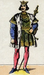 Portræt af Charles IV the Bel (1294 - 1328), konge af Frankrig.