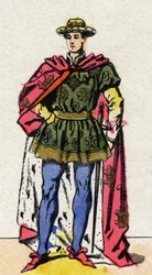 Portræt af Charles VII (1403-1461) konge af Frankrig.