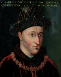 Portræt af Charles VII (1403-61)