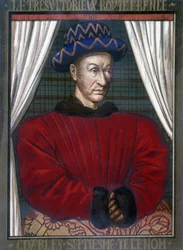 Portræt af Charles VII (1403 - 1461), konge af Frankrig.