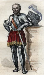 Portræt af Chevalier de Bayard (1475-1524), fransk soldat.