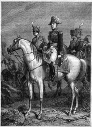 Portræt af Claude Victor Perrin, dit Victor - marechal of Empire (1807), udnævnt til hertug af Bellune i 1808 - i "History of the Empire following the history of the consulat" af Adolphe Thiers - 1879 - privat samling