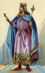 Portræt af Clovis, frankernes konge fra 481 til 511.