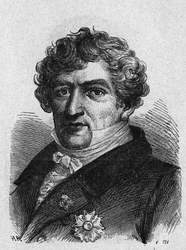 Portræt af Cuvier (1769-1832), fransk zoolog og palæontolog - i "Album de la Science; berømte videnskabsmænd; Store opdagelser””” 1896.