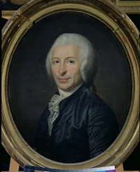 Portræt af doktor Joseph-Ignace Guillotin (1738-1814) (olie på lærred)