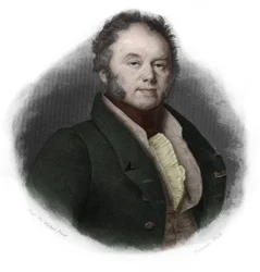 Portræt af Edouard, hertug af Fitz-James (Fitz James) (1776-1838), fransk politiker. i "" LIBRE DES SPEAKERS"" af Louis de Cormenin Timon. 1842. Privat samling.