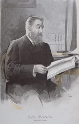 Portræt af Eugene Poubelle (1831-1907), fra La Revue Illustree. 15. juni 1893 (farvegravering)